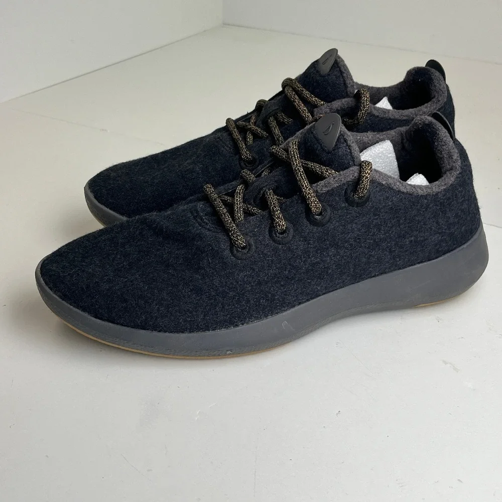Allbirds Wool Mizzle Mens 11 Charcoal Grey Merino Wool Water Repellent Sneakers